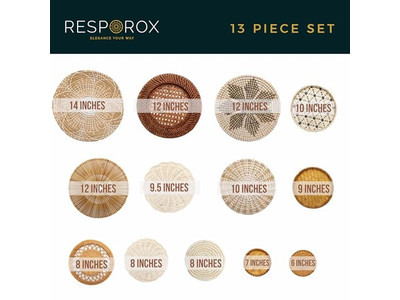 Böhmische Küchenwanddekor Moderner Südwesten Set von 12 Korb