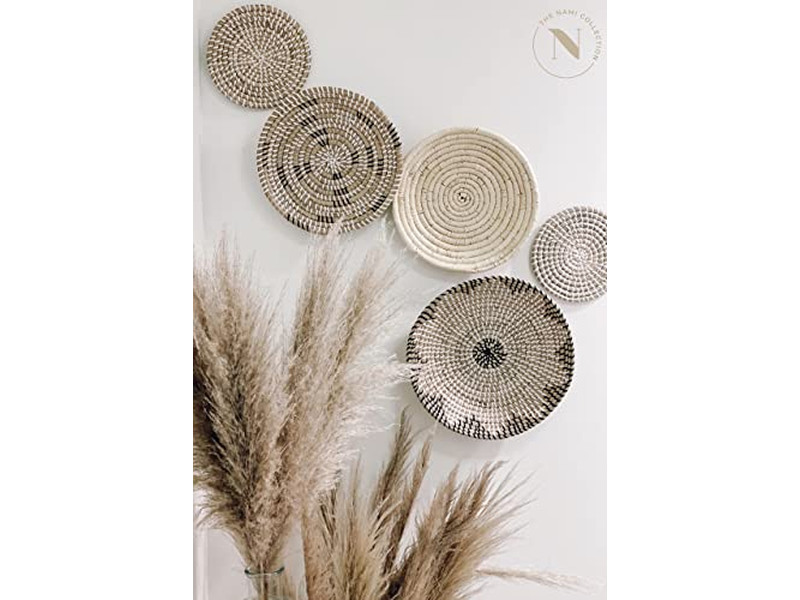 Bemalte Ruder Wanddekoration Kürbis Dekor Wasserhyazinthe