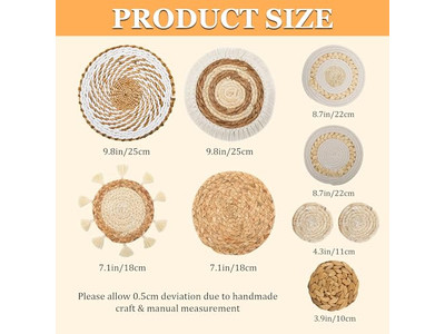 Runde Dekorationen für Wand Hotel Kunstdekor Seegras Afrika Live Show