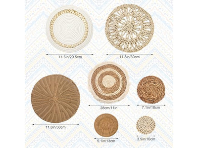 Geflochtener Seilrahmen Wanddekor Holzdekorationen für Zuhause