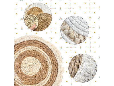 Geflochtener Seilrahmen Wanddekor Holzdekorationen für Zuhause