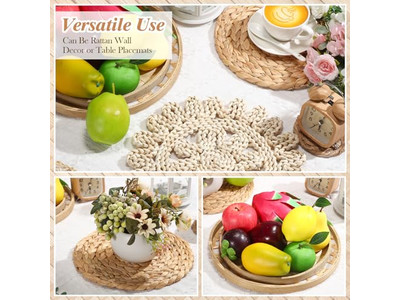 Küstenwanddekor für Zuhause Rustikale Freigabe Korbweide Dekorationen Bambus