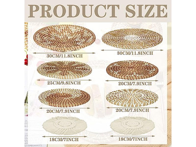 Handgewebte Wanddekor Runde Handgemachte Dekorative Hängend