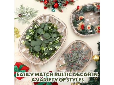 Rattan Badezimmer Wanddekor Seegras Set von 3 Restaurantdekoration