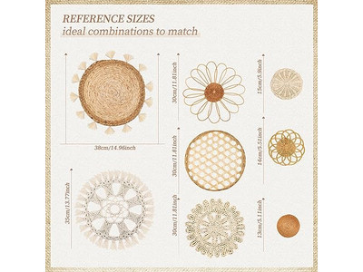 Runder Boho Wandkorb Dekor In Küchenkörbe Farmhouse Gewebt Für
